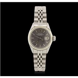 Ladies Rolex Stainless Steel Date Model Wristwatch