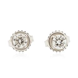 14KT White Gold 0.56 ctw Diamond Stud Earrings