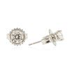 Image 2 : 14KT White Gold 0.56 ctw Diamond Stud Earrings