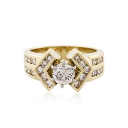 14KT Yellow Gold 0.98 ctw Diamond Ring