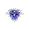 Image 1 : 14KT White Gold 2.78 ctw Tanzanite and Diamond Ring