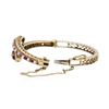 Image 3 : 14KT Yellow Gold 2.24 ctw Ruby Bangle Bracelet