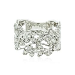 14KT White Gold 0.70 ctw Diamond Ring