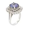 Image 3 : 14KT White Gold 3.11 ctw Tanzanite and Diamond Ring