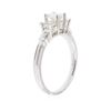 Image 3 : Platinum 0.97 ctw Diamond Ring