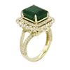 Image 3 : 14KT Yellow Gold 5.44 ctw Emerald and Diamond Ring