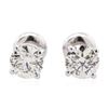 Image 1 : 14KT White Gold 1.19 ctw Diamond Solitaire Earrings