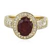 Image 1 : 14KT Yellow Gold 3.06 ctw Ruby and Diamond Ring