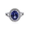 Image 1 : 14KT White Gold 2.60 ctw Tanzanite and Diamond Ring