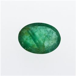 4.24 ct. One Oval Cut Natural Emerald