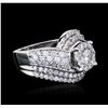 Image 2 : 14KT White Gold 2.44 ctw Diamond Ring