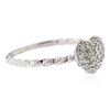 Image 2 : 14KT White Gold 0.30 ctw Diamond Ring