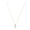 Image 2 : 14KT Yellow Gold 0.41 ctw Diamond Pendant With Chain