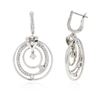 Image 2 : 14KT White Gold 1.74 ctw Diamond Earrings