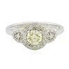 Image 1 : 14KT White Gold GIA Certified 0.88 ctw Diamond Ring