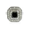 Image 1 : 14KT White Gold 2.66 ctw Black Diamond Ring