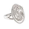 Image 2 : 14KT White Gold 1.30 ctw Diamond Ring