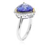 Image 3 : 14KT White and Yellow Gold 4.14 ctw Tanzanite and Diamond Ring