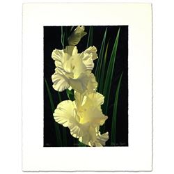 White Gladiolas by  Brian Davis