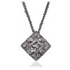 Image 1 : 14KT White Gold 0.89 ctw Diamond Pendant With Chain