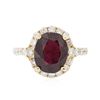 Image 1 : 14KT Yellow Gold 5.09 ctw Ruby and Diamond Ring