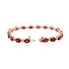 Image 3 : 14KT Rose Gold 17.82 ctw Ruby and Diamond Bracelet