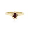 Image 1 : 14KT Yellow Gold 0.18 ctw Ruby and Diamond Ring