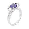 Image 3 : 14KT White Gold 1.47 ctw Tanzanite and Diamond Ring