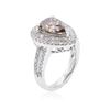 Image 3 : 14KT White Gold 3.92 ctw Brown Diamond Ring