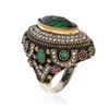 Image 3 : SILVER 15.86 ctw Multicolor Gemstone Ring