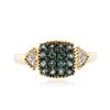 Image 1 : 14KT Yellow Gold 0.49 ctw Alexandrite and Diamond Ring