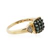 Image 2 : 14KT Yellow Gold 0.49 ctw Alexandrite and Diamond Ring