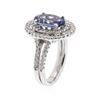 Image 3 : 14KT White Gold 1.92 ctw Tanzanite and Diamond Ring