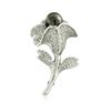 Image 1 : 18KT White Gold Pearl and Diamond Pendant Without Chain