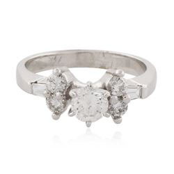 14KT White Gold 0.73 ctw Diamond Ring