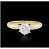 Image 1 : 14KT Yellow Gold 0.96 ctw Brilliant Cut Diamond Solitaire Ring
