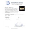 Image 3 : 18KT White Gold 1.90 ctw Yellow Sapphire and Diamond Earrings