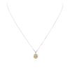 Image 1 : 14KT White Gold 0.62 ctw Fancy Yellow Diamond Pendant With Chain