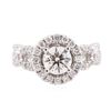Image 1 : 14KT White Gold 1.56 ctw Diamond Ring