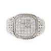 Image 1 : 14KT White Gold 0.33 ctw Diamond Ring