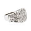 Image 2 : 14KT White Gold 0.33 ctw Diamond Ring