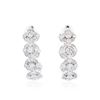 Image 1 : 14KT White Gold 4.37 ctw Diamond Hoop Earrings