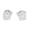Image 1 : 14KT White Gold 1.34 ctw Diamond Stud Earrings