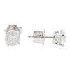 Image 2 : 14KT White Gold 1.34 ctw Diamond Stud Earrings
