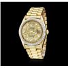 Image 1 : Gents Rolex DayDate 18KT Yellow Gold 0.56 ctw Diamond Wristwatch