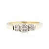 Image 1 : 14KT Two-Tone Gold 0.42 ctw Diamond Ring