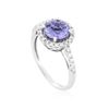 Image 1 : 18KT White Gold 1.90 ctw Sapphire and Diamond Ring