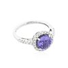 Image 3 : 18KT White Gold 1.90 ctw Sapphire and Diamond Ring