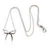 Image 1 : 14KT White Gold Bow Necklace