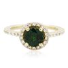 Image 1 : 14KT Yellow Gold 1.36 ctw Garnet and Diamond Ring